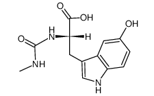 5-hydroxy-Nb-methylcarbamoyl-L-tryptophan Structure