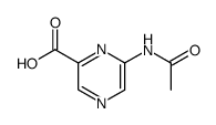 6-acetylamino-pyrazine-2-carboxylic acid结构式