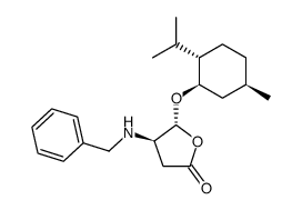 (4R,5R)-4-(N-benzylamino)-5-((1'R,2'S,5'R)-menthyloxy)-butyrolactone Structure