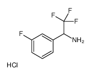 2,2,2-Trifluoro-1-(3-fluorophenyl)ethylaminehydrochloride structure