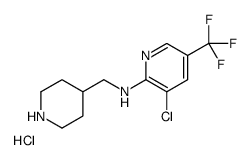 (3-Chloro-5-trifluoromethyl-pyridin-2-yl)-piperidin-4-ylmethyl-amine hydrochloride structure