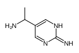 5-(1-氨基乙基)嘧啶-2-胺结构式