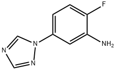 2-Fluoro-5-(1H-1,2,4-triazol-1-yl)aniline Structure