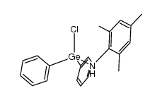 1-chloro-N-mesityl-1,1-diphenylgermanamine结构式