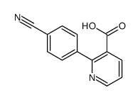 2-(4-cyanophenyl)pyridine-3-carboxylic acid结构式