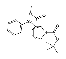 9-O-tert-butyl 5-O-methyl 5-phenylselanyl-9-azabicyclo[4.2.1]nonane-5,9-dicarboxylate结构式