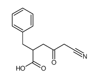 2-benzyl-5-cyano-4-oxopentanoic acid structure