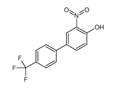 2-nitro-4-[4-(trifluoromethyl)phenyl]phenol结构式