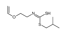 2-methylpropyl N-(2-ethenoxyethyl)carbamodithioate结构式