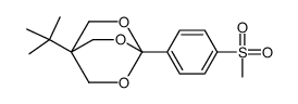 1-tert-butyl-4-(4-methylsulfonylphenyl)-3,5,8-trioxabicyclo[2.2.2]octane结构式