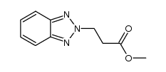 3-benzotriazol-2-yl-propionic acid methyl ester Structure