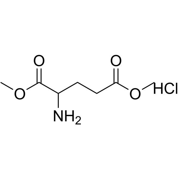 DL-谷氨酸二甲酯盐酸盐结构式