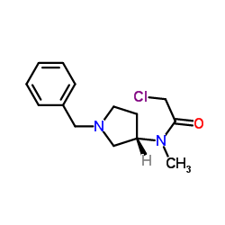 N-[(3S)-1-Benzyl-3-pyrrolidinyl]-2-chloro-N-methylacetamide Structure