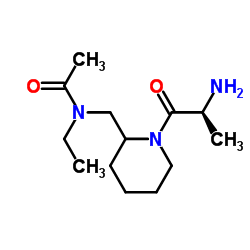 N-{[1-(L-Alanyl)-2-piperidinyl]methyl}-N-ethylacetamide Structure