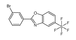 2-(3-Bromophenyl)-5-(pentafluoro-λ6-sulfanyl)-1,3-benzoxazole结构式