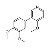 3-(3,4-dimethoxyphenyl)-4-methoxypyridine Structure