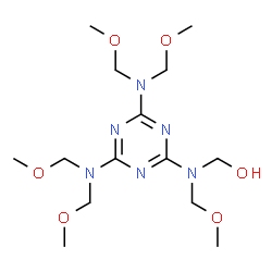 [[4,6-bis[bis(methoxymethyl)amino]-1,3,5-triazin-2-yl](methoxymethyl)amino]methanol结构式