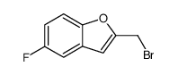 2-(bromomethyl)-5-fluorobenzofuran结构式