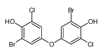 2-bromo-4-(3-bromo-5-chloro-4-hydroxyphenoxy)-6-chlorophenol结构式