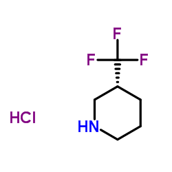 (R)-3-(Trifluoromethyl)piperidine hydrochloride structure