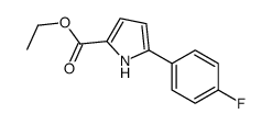 ethyl 5-(4-fluorophenyl)-1H-pyrrole-2-carboxylate Structure