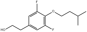 3,5-Difluoro-4-iso-pentoxyphenethyl alcohol结构式