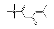 6-methyl-2-trimethylsilylhepta-1,5-dien-4-one结构式