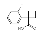 1-(2-氟苯基)环丁烷-1-羧酸结构式