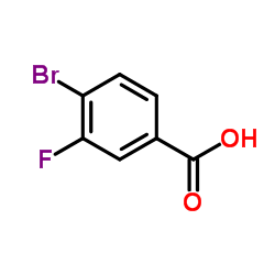 4-溴-3-氟苯甲酸结构式