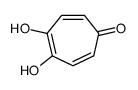 2,5-Dihydroxy-2,4,6-cyclohepta-triene-1-one Structure