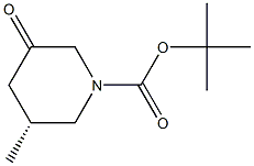 (R)-tert-butyl 3-methyl-5-oxopiperidine-1-carboxylate structure