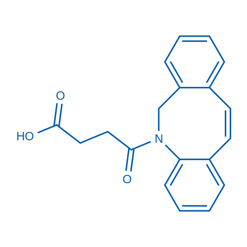 4-(Dibenzo[b,f]azocin-5(6H)-yl)-4-oxobutanoic acid structure