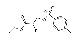 Ethyl 2-Fluoro-3-(4-toluenesulfonyloxy)propanoate结构式