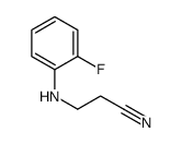 Propanenitrile, 3-[(2-fluorophenyl)amino]- (9CI)结构式