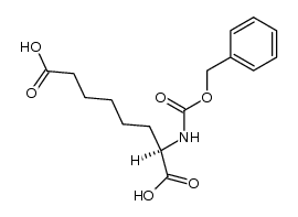 N-Carbobenzoxy-D-α-aminosuberinsaeure Structure