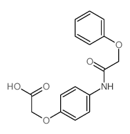 Acetic acid,2-[4-[(2-phenoxyacetyl)amino]phenoxy]- structure