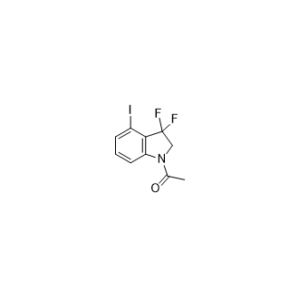 1-(3,3-Difluoro-4-iodoindolin-1-yl)ethan-1-one Structure