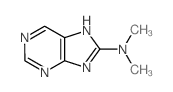 9H-Purin-8-amine,N,N-dimethyl-结构式