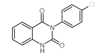 3-(4-Chlorophenyl)quinazoline-2,4(1H,3H)-dione结构式