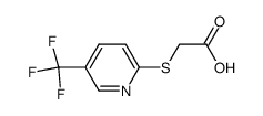 2-{[5-(trifluoromethyl)-2-pyridinyl]sulfanyl}acetic acid结构式