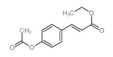 2-Propenoicacid, 3-[4-(acetyloxy)phenyl]-, ethyl ester structure