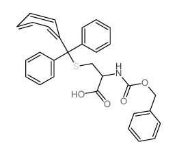 L-Cysteine,N-[(phenylmethoxy)carbonyl]-S-(triphenylmethyl)- Structure