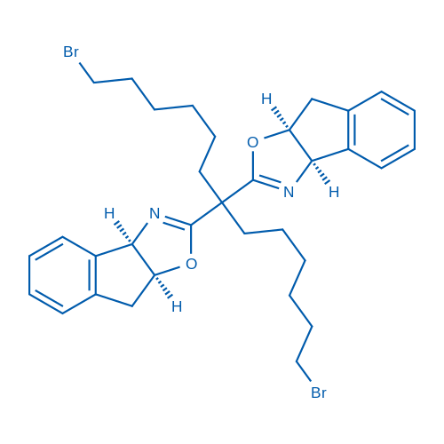 (3aR,3a'R,8aS,8a'S)-2,2'-(1,13-二溴十三烷-7,7-二基)双(3a,8a-二氢-8H-茚并[1,2-d]恶唑)图片