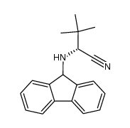 2-(9-fluorenylamino)-3,3-dimethylbutanenitrile Structure