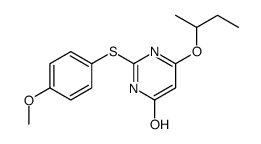 4-butan-2-yloxy-2-(4-methoxyphenyl)sulfanyl-1H-pyrimidin-6-one结构式