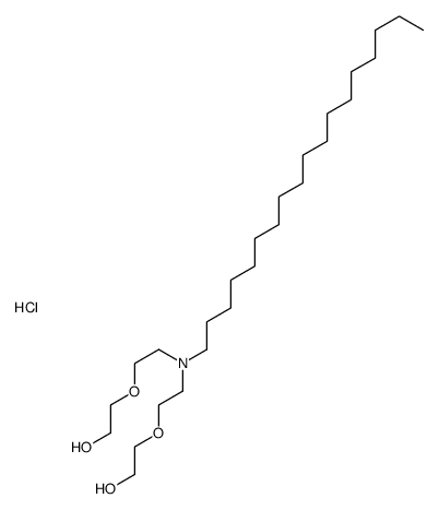 Poly(oxy-1,2-ethanediyl), α,α'[(octadecylimino) di-2,1-ethanediyl]bis[ω-hydroxy-, hydrochloride Structure