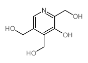 2,4,5-Pyridinetrimethanol,3-hydroxy- Structure