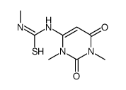 1-(1,3-dimethyl-2,6-dioxopyrimidin-4-yl)-3-methylthiourea结构式