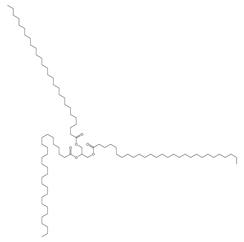 propane-1,2,3-triyl trioctacosanoate structure