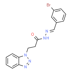 3-(1H-1,2,3-benzotriazol-1-yl)-N'-(3-bromobenzylidene)propanohydrazide picture